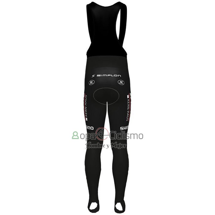 Lotto-kern Haus Ropa Ciclismo Culotte Largo 2021 Hombre Mangas Largas Negro AMarillo